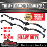 Tri 3750Kg 5 Leaf Rocker Roller Trailer Spring Set & High Tensile 5/8 U Bolt Kit (from 6 leaf)