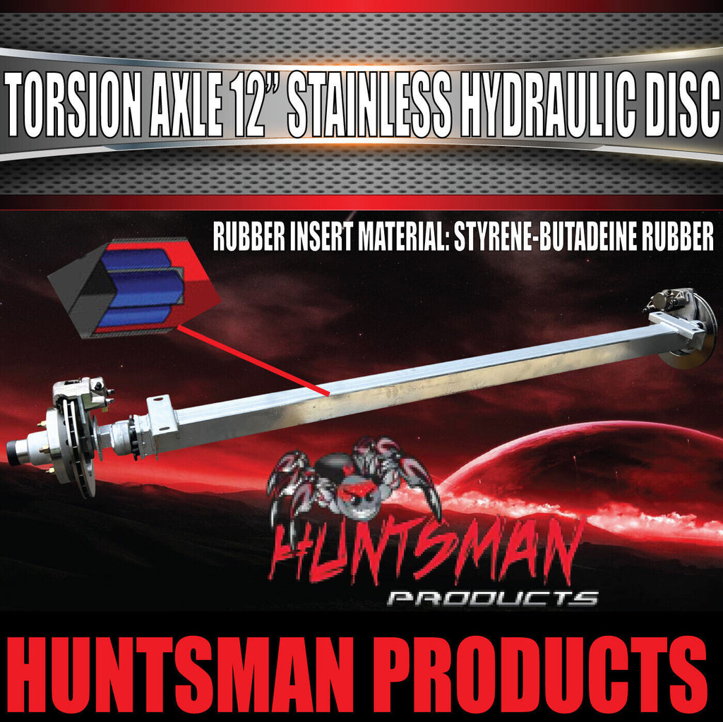 4000Kg Tandem Boat Trailer Torsion Bar Independent Suspension Kit. 12'' Stainless Disc Brakes