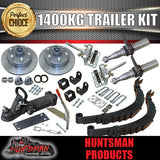 DIY 1400KG KIT. 12" L/C  MECHANICAL DISC BRAKES. SLIPPER SPRINGS.