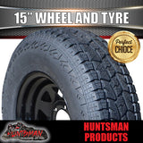 15X7 6 Stud Black Caravan Trailer Sunraysia Wheel Rim & 235/75R15 L/T 10ply Tyre