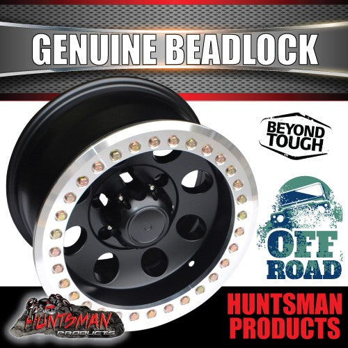 15X8 6/139.7 PCD -30 Offset Alloy Genuine Beadlock Rim Fit Patrol Landcruiser + More