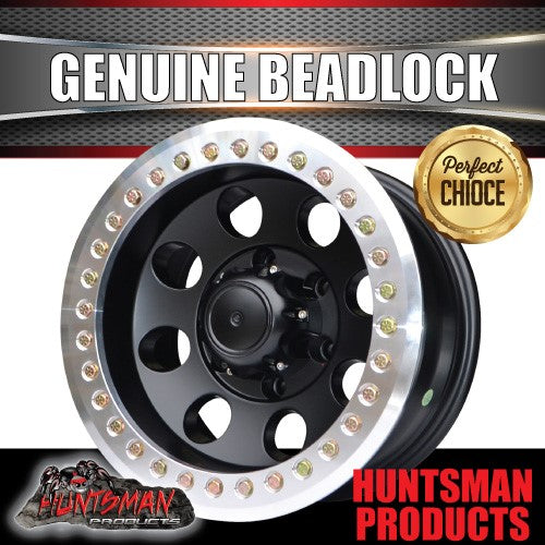 15X8 6/139.7 PCD -30 Offset Alloy Genuine Beadlock Rim Fit Patrol Landcruiser + More
