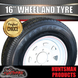 16x6" 6 stud trailer caravan white steel wheel & 195/65R16C tyre. 195 65 16