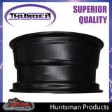 17x8 5 Stud Black Thunder Steel Rim 5/150, +30 suits Landcruiser 100/200 Series Pattern