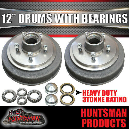 12" 3000Kg Trailer Caravan Electric Brake Kit With 3 Tonne Stub Axles & Mounts