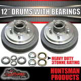 12" 3000Kg Trailer Caravan Electric Brake Kit With 3 Tonne Stub Axles & Mounts