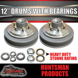 12" 3000Kg Trailer Caravan Electric Brake Kit With 3 Tonne Stub Axles & Mounts