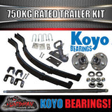 750Kg DIY Trailer Kit, Solid Axle, S.G Cast Hubs, Heavy duty Springs Koyo Bearings