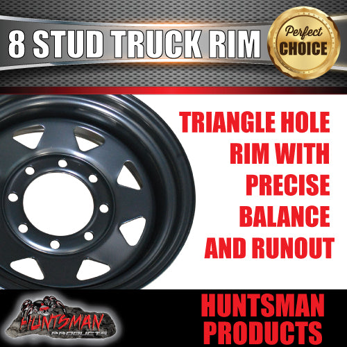 16x8 8/170 PCD Black thunder Steel Wheel Rim -10 Offset, suit F250 F350 2000+