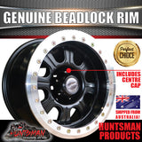 17X9 6/139.7 PCD -30 Offset Alloy Genuine Beadlock Rim Fit Patrol Landcruiser + Many More
