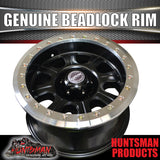 17X9 6/139.7 PCD -30 Offset Alloy Genuine Beadlock Rim Fit Patrol Landcruiser + Many More