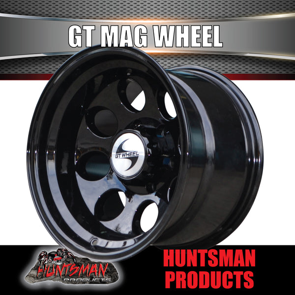 16x10 -44 Black GT Alloy Mag Wheel Rim 4X4 4WD 6/139.7 PCD Toyota Nissan Patrol