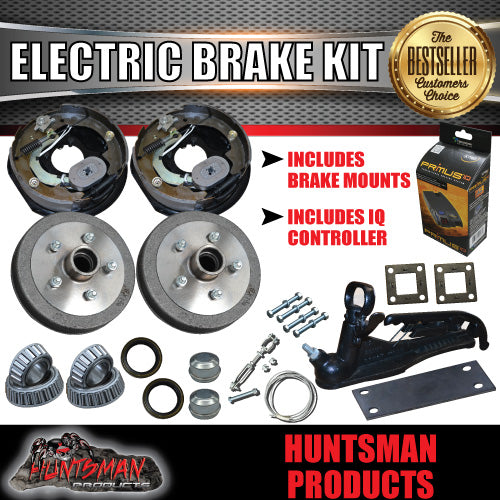 5 Stud 10" Trailer Electric Brake Kit inc Coupling Kit & IQ Controller.