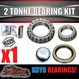 1x Koyo 2 Tonne Bearing Kit 30210 Inner & 15123 Koyo Outer.