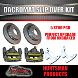 12" L/C Stud Dacromet Ventilated Trailer Caravan Hydraulic Disc Brake Kit