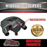 2000Kg 12" L/C Dacromet Boat Trailer Caravan Hydraulic Ventilated Disc Brake Kit