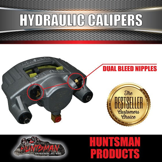 12" L/C Stud Dacromet Ventilated Trailer Caravan Hydraulic Disc Brake Kit.