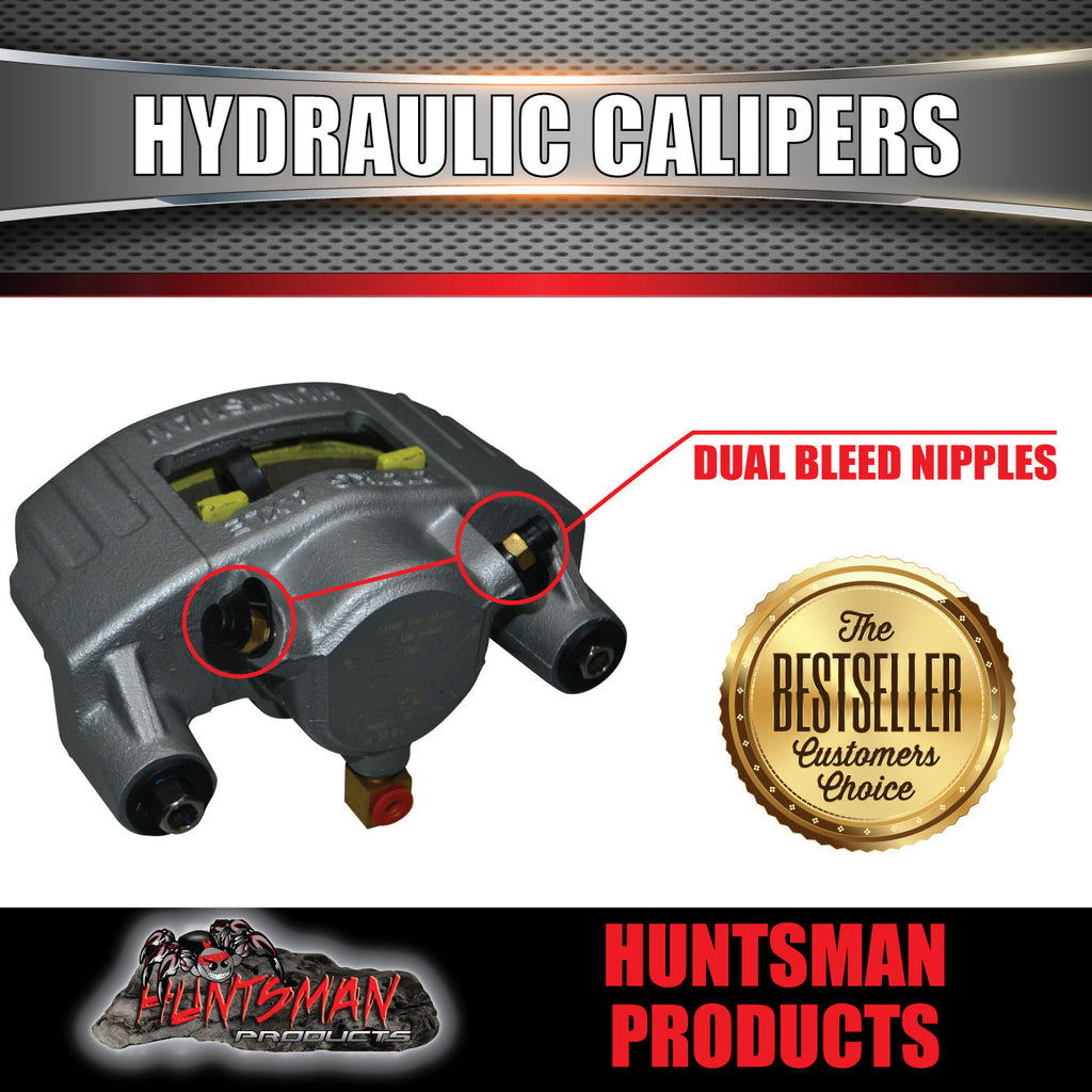 2000Kg 12" L/C Dacromet Boat Trailer Caravan Hydraulic Ventilated Disc Brake Kit