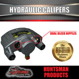 2000Kg 12" L/C Dacromet Boat Trailer Caravan Hydraulic Ventilated Disc Brake Kit