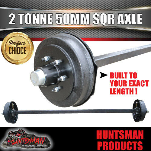 2000KG DIY Off Road Trailer Kit. Outback Springs, Electric Brakes. Electric Coupling