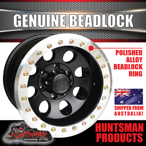 16X10 6/139.7 PCD -44 Offset Alloy Genuine Beadlock Rim Fit Patrol, Landcruiser + Many More
