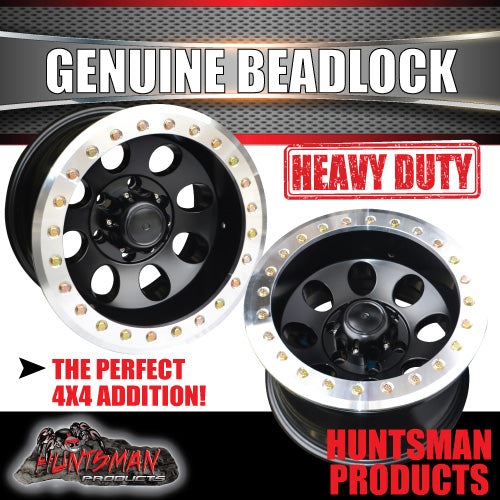 16X10 6/139.7 PCD -44 Offset Alloy Genuine Beadlock Rim Fit Patrol, Landcruiser + Many More