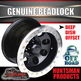 16X10 6/139.7 PCD -44 Offset Alloy Genuine Beadlock Rim Fit Patrol, Landcruiser + Many More