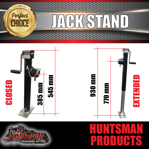canopy jack stand 907kg rated heavy duty 385mm extension 050101