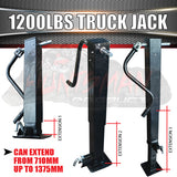 12000 LBS, 5443KG Truck Caravan Trailer Jack Stand.  Crank Handle, 660mm Extension