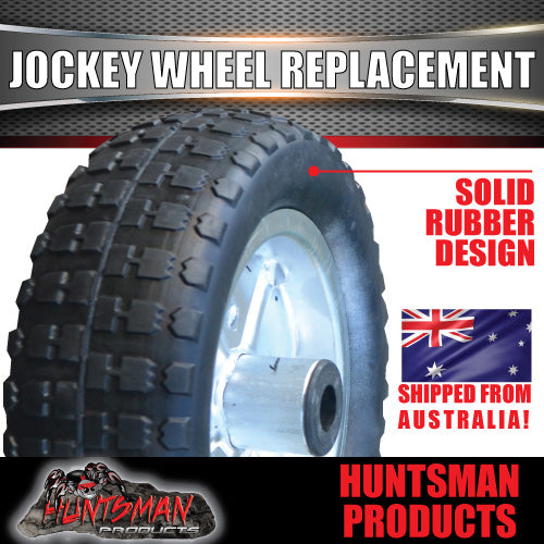 10" Trailer Caravan Replacement Rubber Wheel for Jockey Wheel.