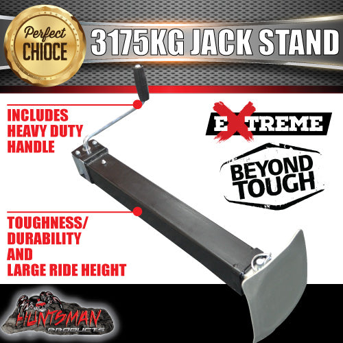 1x Heavy Duty Canopy Trailer Caravan Jack Leg Stand 3175KG Rated With Side Handle