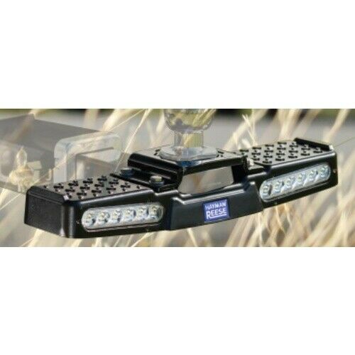 Hayman Reese Hitch Step + 12V LED Lights. Rated 150Kg Aluminium