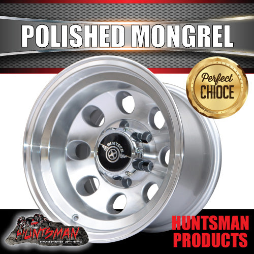 16X10 -44 Mongrel Alloy Mag Rim 6/139.7 pcd Polished Fit Toyota Nissan etc