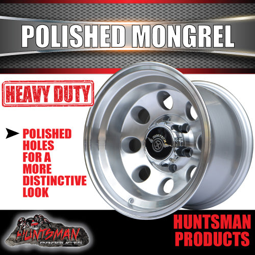 15X10 -44 Mongrel Alloy Rim 6/139.7 pcd Polished