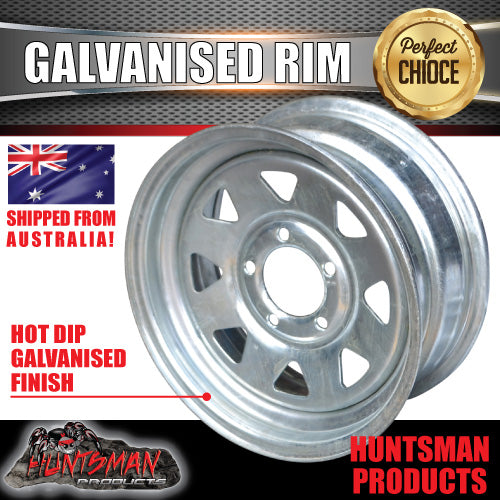 13" Galvanised Sunraysia HT Holden Steel Boat Trailer Jetski Wheel Rim 5/108 pcd