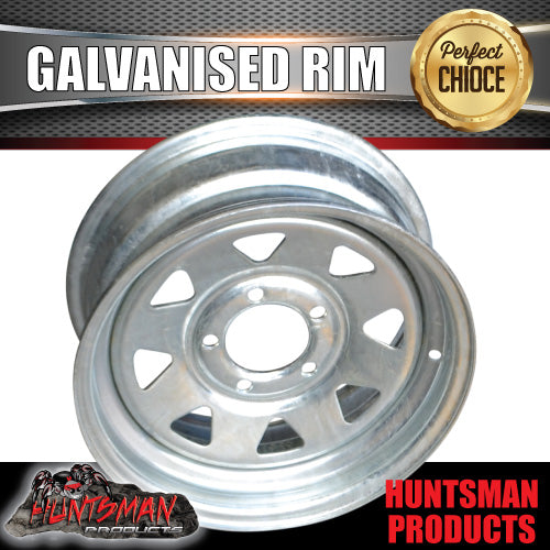 13" Galvanised Sunraysia Ford pattern Steel Boat Trailer Jetski Wheel Rim