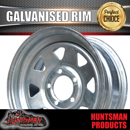 13" Galvanised Sunraysia Ford pattern Steel Boat Trailer Jetski Wheel Rim
