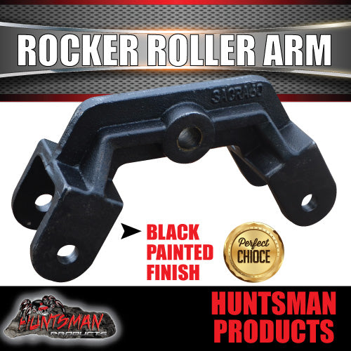 Rocker Roller Centre Arm Suits Trailer Caravan Springs. Black Painted