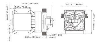 Seaflo 12V Caravan Camper Boat Automatic Water Tank Pump. 11.3LPM 55PSI 3.5A