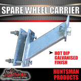 Universal Spare Wheel Carrier Holder Bracket For Boat Trailer Caravan Camper