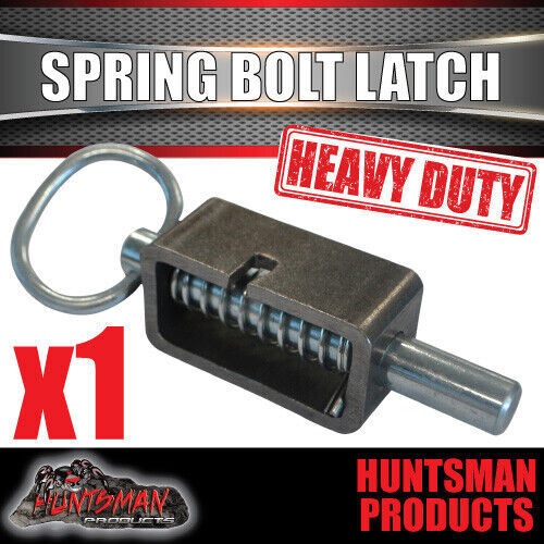 X1 Truck Trailer 4x4 Extremely Heavy Duty Spring Bolt Latch. 16mm Pin.