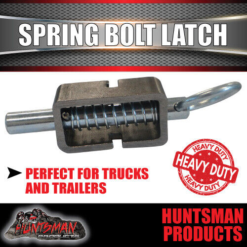 X1 Truck Trailer 4x4 Extremely Heavy Duty Spring Bolt Latch. 16mm Pin.