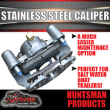 x2 Huntsman Products Stainless Steel Trailer Hydraulic Disc Brake Calipers Suits Kodiak