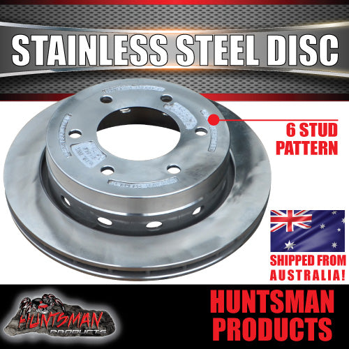 1600Kg Stainless Steel Trailer Hydraulic Ventilated Disc Brake Kit. 6 Stud L/C