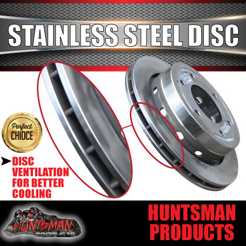 Stainless Steel Full Trailer Hydraulic Ventilated Disc 6 Stud L/C Brake Kit