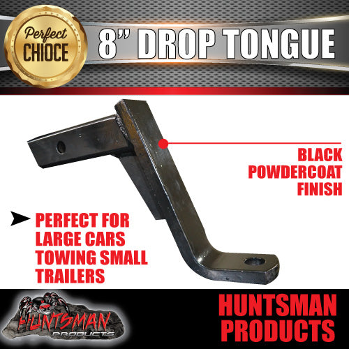 8" DROP OR RISE TOWBAR TONGUE BALL HITCH. SUIT HAYMAN REECE, ARB TJM.