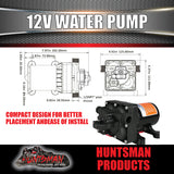 Seaflo 12V Caravan Camper Boat Automatic Water Tank Pump. 11.3LPM 55PSI 3.5A