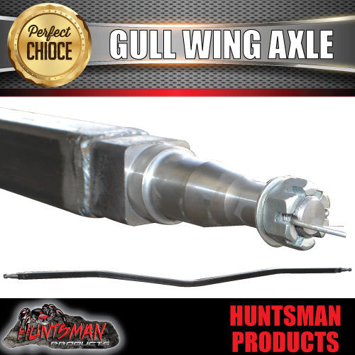 1400Kg Natura Finish Bare Gullwing Boat Trailer Axle