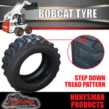 Treadura Bobcat Skid Steer Tyre 10-16.5 HD 10ply. Super Side Walls. 21 Lugs