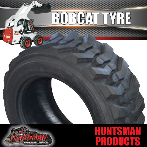 Treadura Bobcat Skid Steer Tyre 10-16.5 HD 10ply. Super Side Walls. 21 Lugs